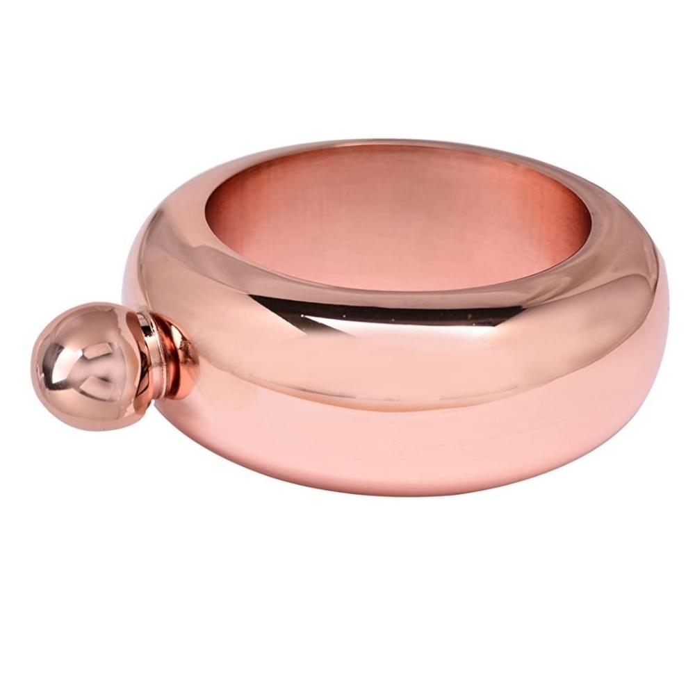 NIB Bangle Flask Tose Gold